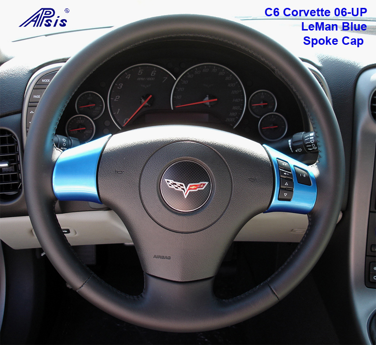 C6 Corvette Steering Wheels Spoke Cap Covers - Custom Painted